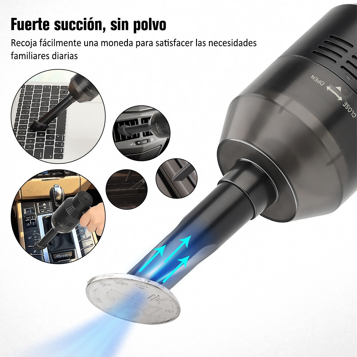 Aspiradora Portátil Para Carro Y Casa
