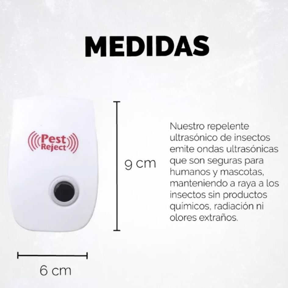 ¡Adiós, bichos! 🚫🦟❌ Repelente ultrasónico de plagas