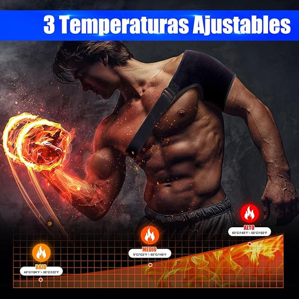 Hombrera Almohadilla Térmica Con Calefac